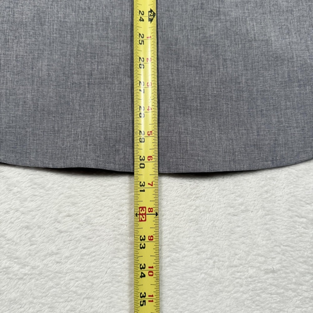 Weekender Shirt Mens Large Gray Short‎ Sleeve Button Up Outdoor Travel Pockets - Picture 8 of 9